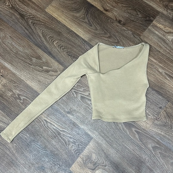Zara one shoulder crop top size Small - Picture 1 of 3